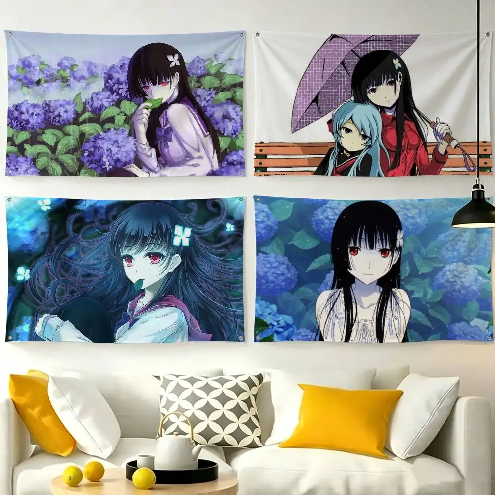 Sankarea anime  Flags Wall Hanging Tapestry Outdoor Garage Room Decorative flag Background Blanket