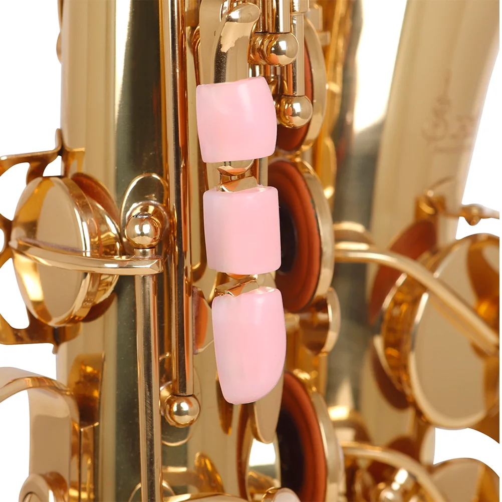 

6 Pcs Accessories Sax Side Key Pad Instrument Riser Cushions Pink Risers Saxophone