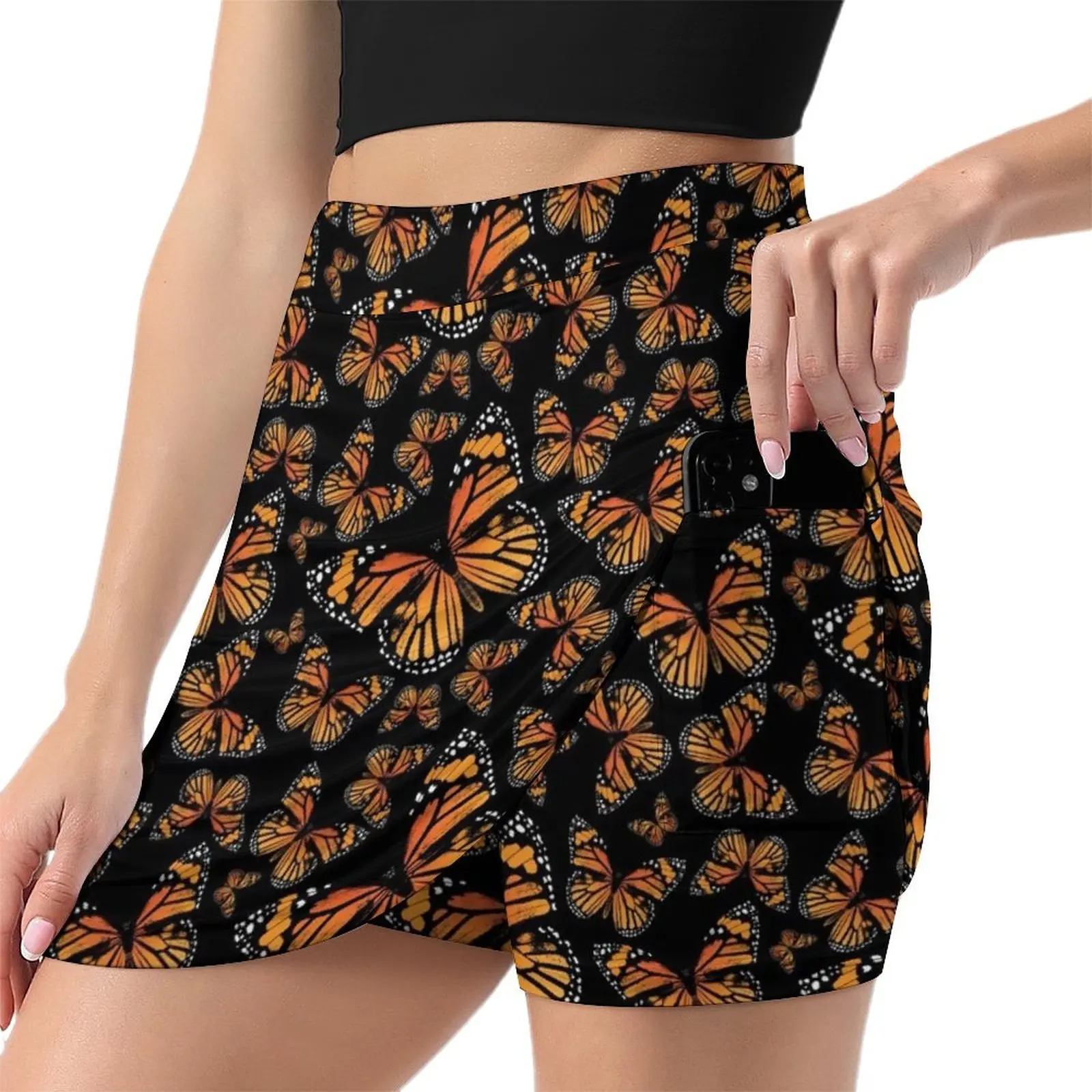 Monarch Butterflies Monarch Butterfly Vintage Butterflies Butterfly Patterns Mini Skirt Skort for women Womens dresses