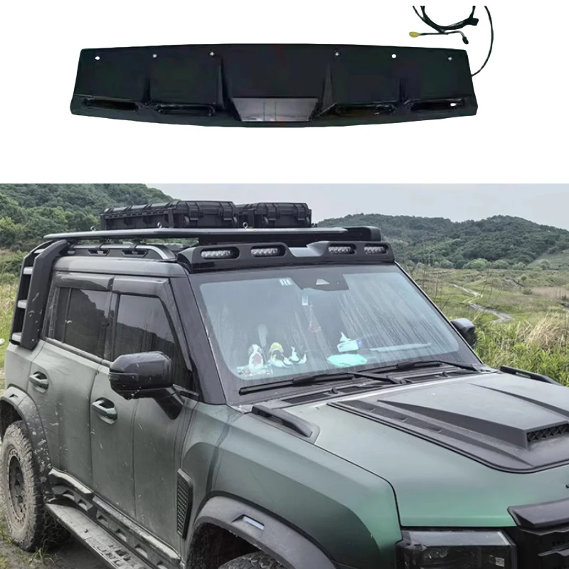 

Fit for JETOUR Traveler T2 2023 Car Roof Four-eye Spotlight Modification LED Defender Off-road Auxiliary Searchlight Car Parts