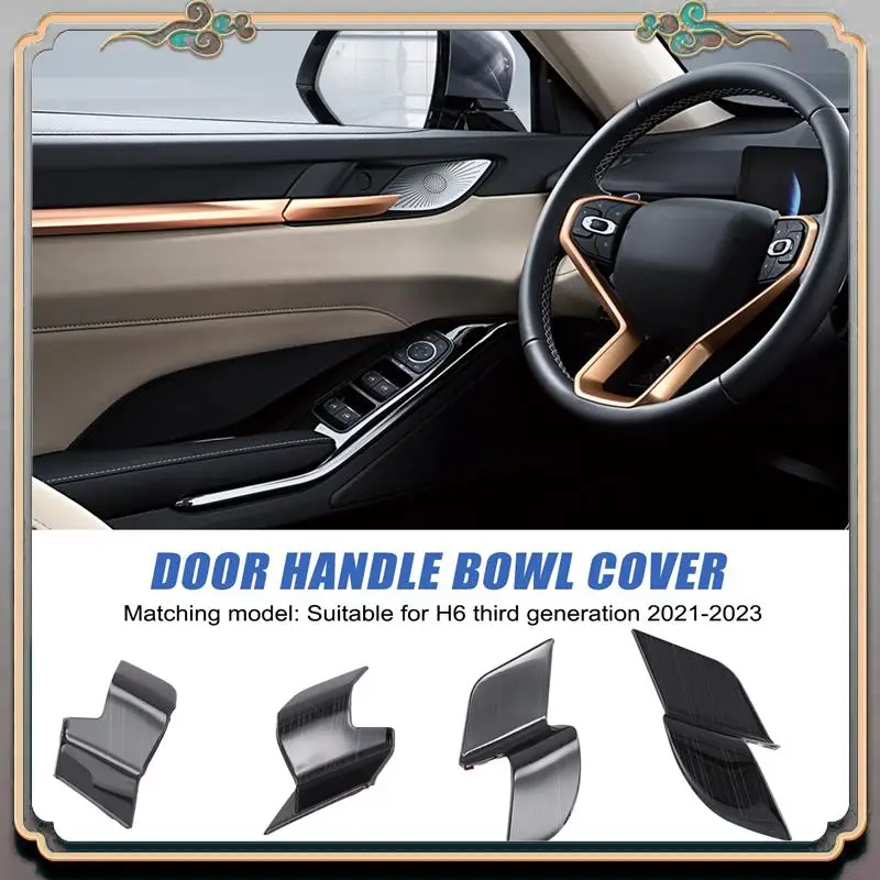 

Reliable-For Haval H6 3Rd Gen 2021-2023 Car Inner Door Handle Bowl Cover Trim Interior Accessories