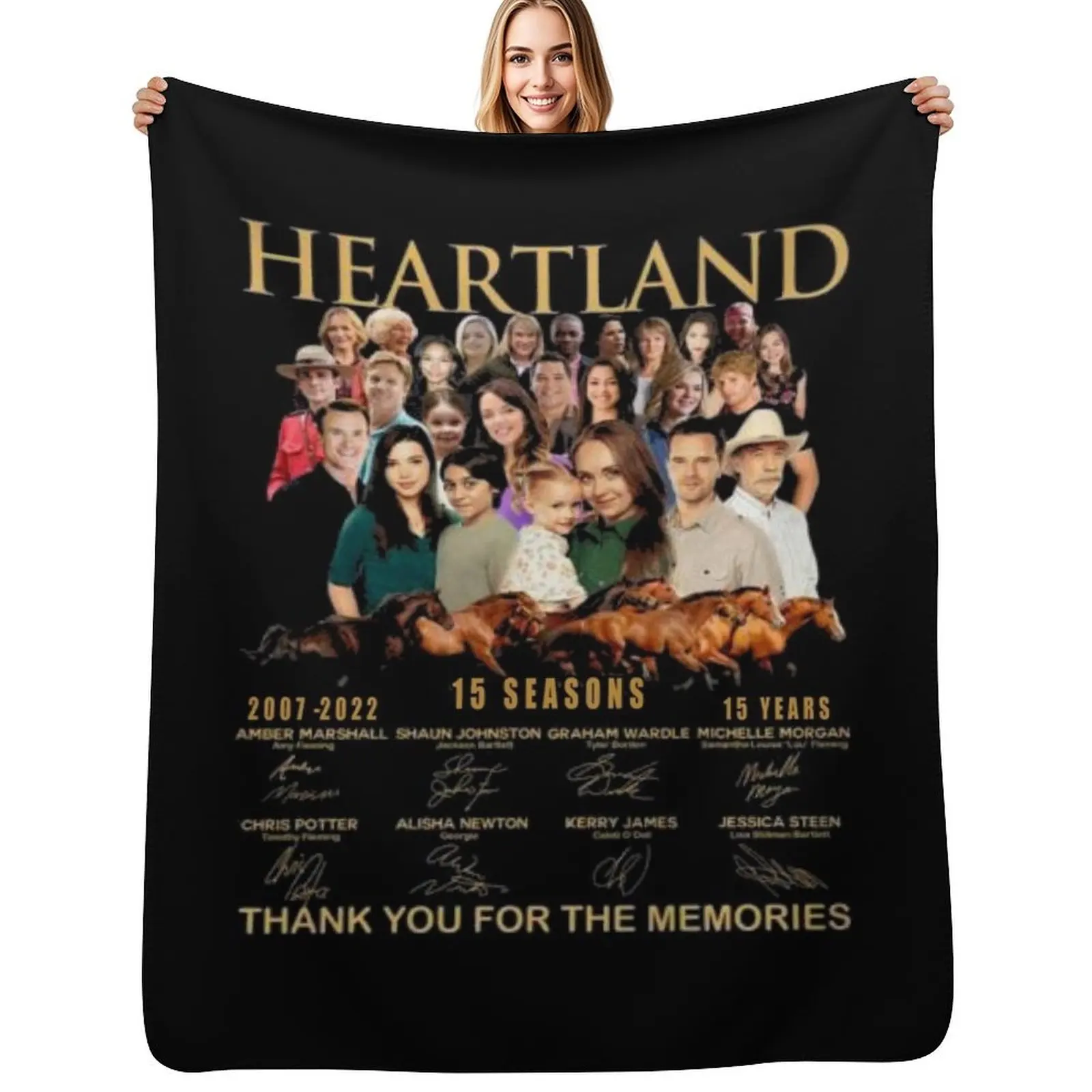 Heartland , Heartland 15 Years Throw Blanket For Baby Luxury For Sofa Thin blankets and throws Moving Blankets