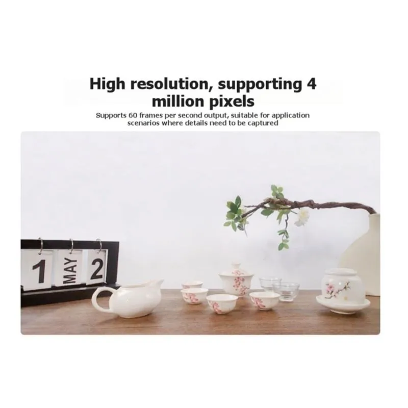 Super SaleOV4689 4MP USB Camera (A) 92 FOV Fixed Distortion-Free Plug and Play Supports Type-C Port and SH1.0 4PIN Header