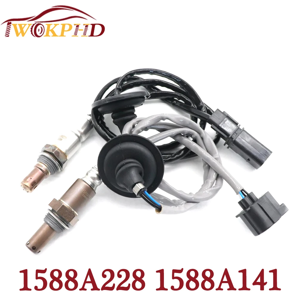 2X NEW Front Rear Air Fuel Ratio Lambda Oxygen Sensor 1588A228 1588A141 for Mitsubishi Lancer Outlander Sport RVR 2.0L 2.4 08-15