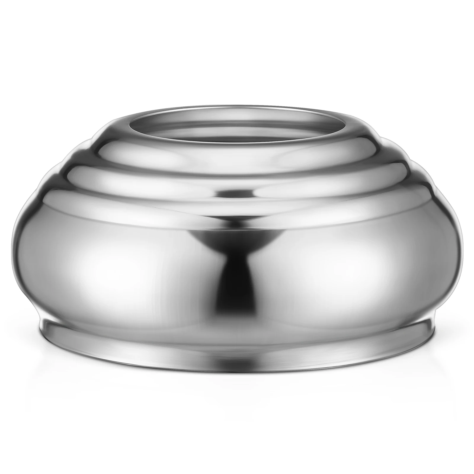 

4pcs Gazing Ball Stand Flagpole Seat Stainless Steel Sphere Holder 76mm Thick Durable Outdoor Garden Decor Display Base