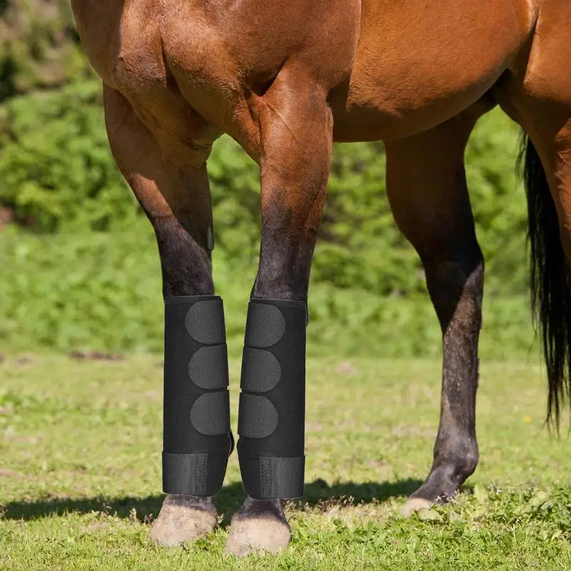 Horse Leg Sleeve Reusable Front Leg Protection Gear Horse Sport Shock Absorbing Protective Boots Full Coverage Horse Leg Boot