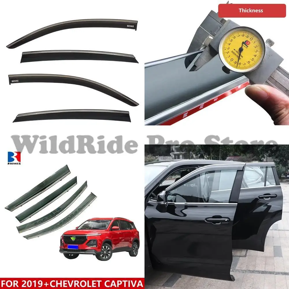 

1 set Chevrolet CAPTIVA 2019-2024 rain guard door vent visor windshield deflector