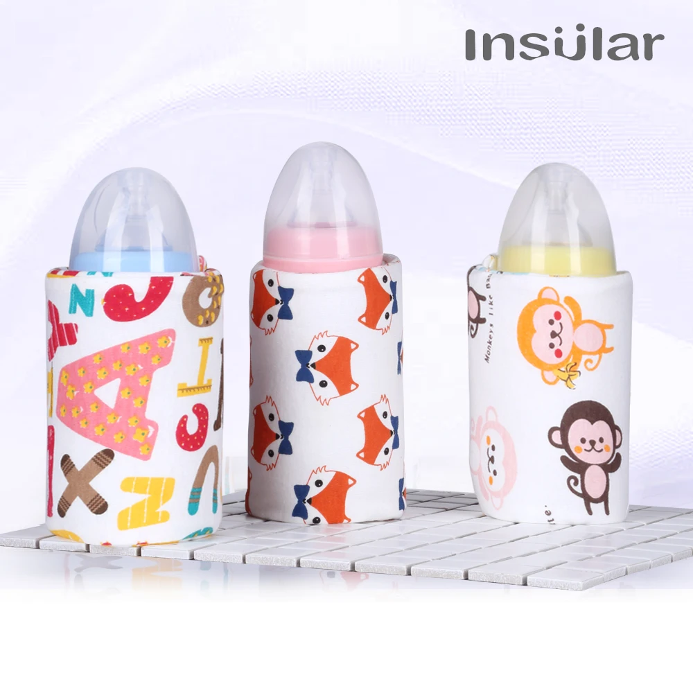 USB Milk Warmer Insulated Bag Portable Travel Cup Warmer Baby Nursing Bottle Cover Warmer Heater Bag Infant Feeding Bottle Bags