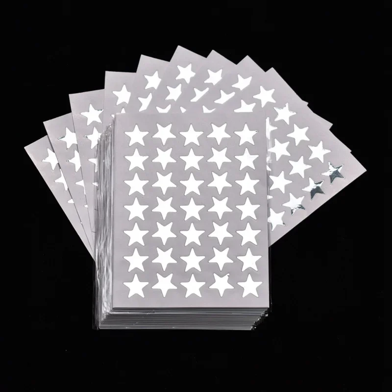 10 Sheets Stickers five point Star Colorful Children DIY Accessories Sticker Diary Decoration Growth Handbook Kids Rewards