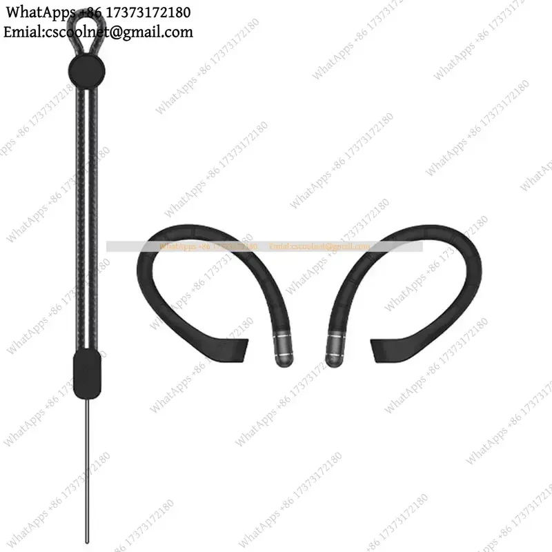 JS02 Memory Wire Ear Hooks with Lanyard Secure Sports Holder Anti-Lost for Galaxy Buds 3 Pro/3/3 FE Buds Series