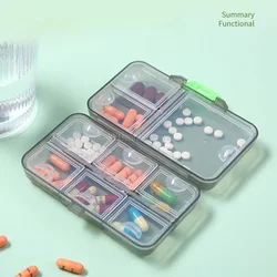 Large Capacity Nine Compartment Sealed Waterproof One Week Medicine Box Split Packaging Portable Pill Box Pojemnik Na Leki