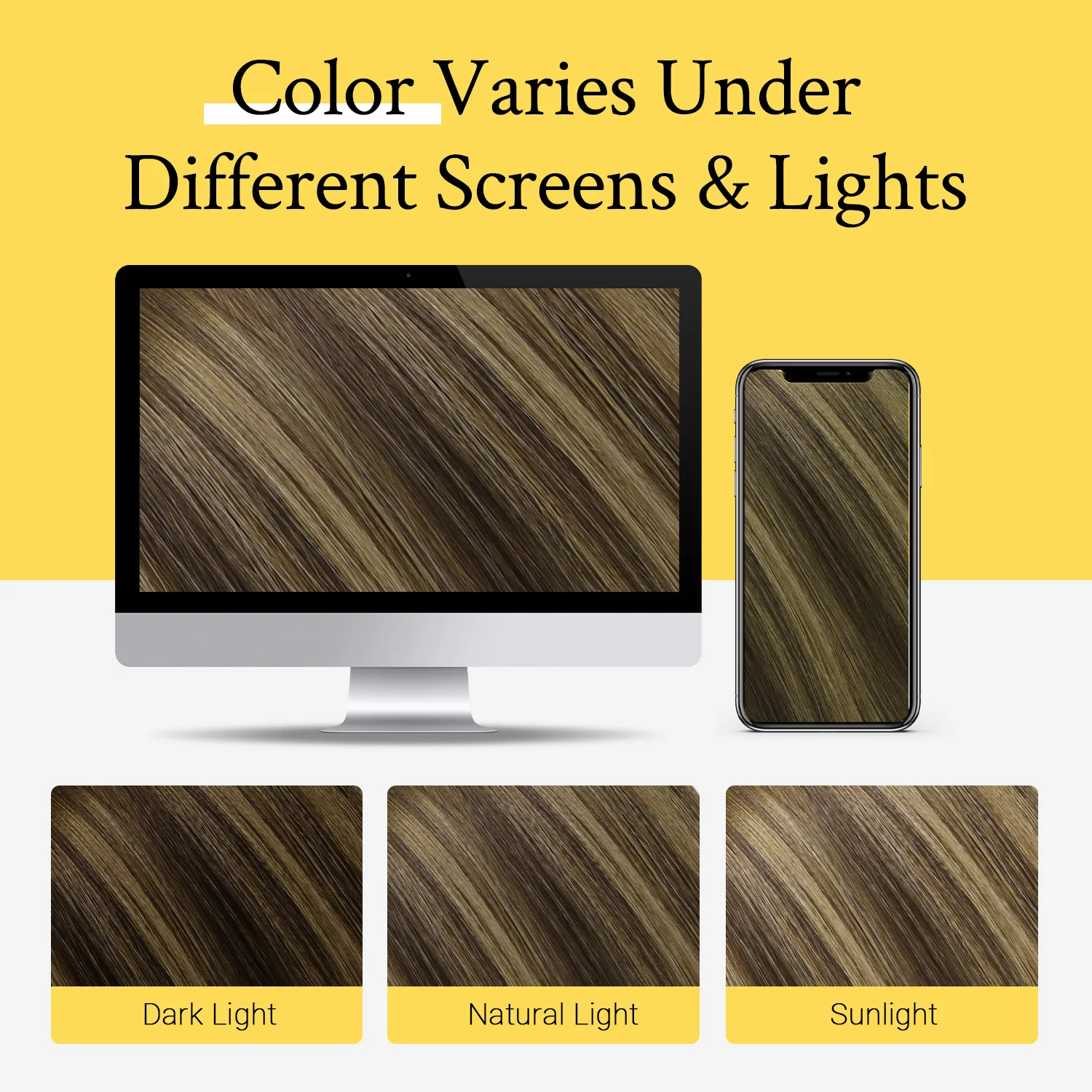 Sunmofavo 100% Real Remy Human Hair Halo Wire Hair Extensions,Free To Restyle, Full Hair Density, 2‑6‑2 Balayage Dark Brown Mixed Chestnut Brown 20 Inch, Invisible Fish‑Line With Adjustable Size, All‑Day Secure Fit,Fashion For All Occasions Daily Wear - view 7