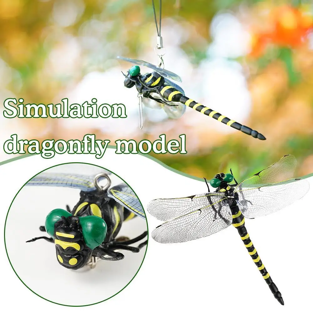 1/3 Stück Simulation Libelle Mücken schutz Mini Ornament Insekten Tiermodell Innen-und Außen dekoration Garten farm