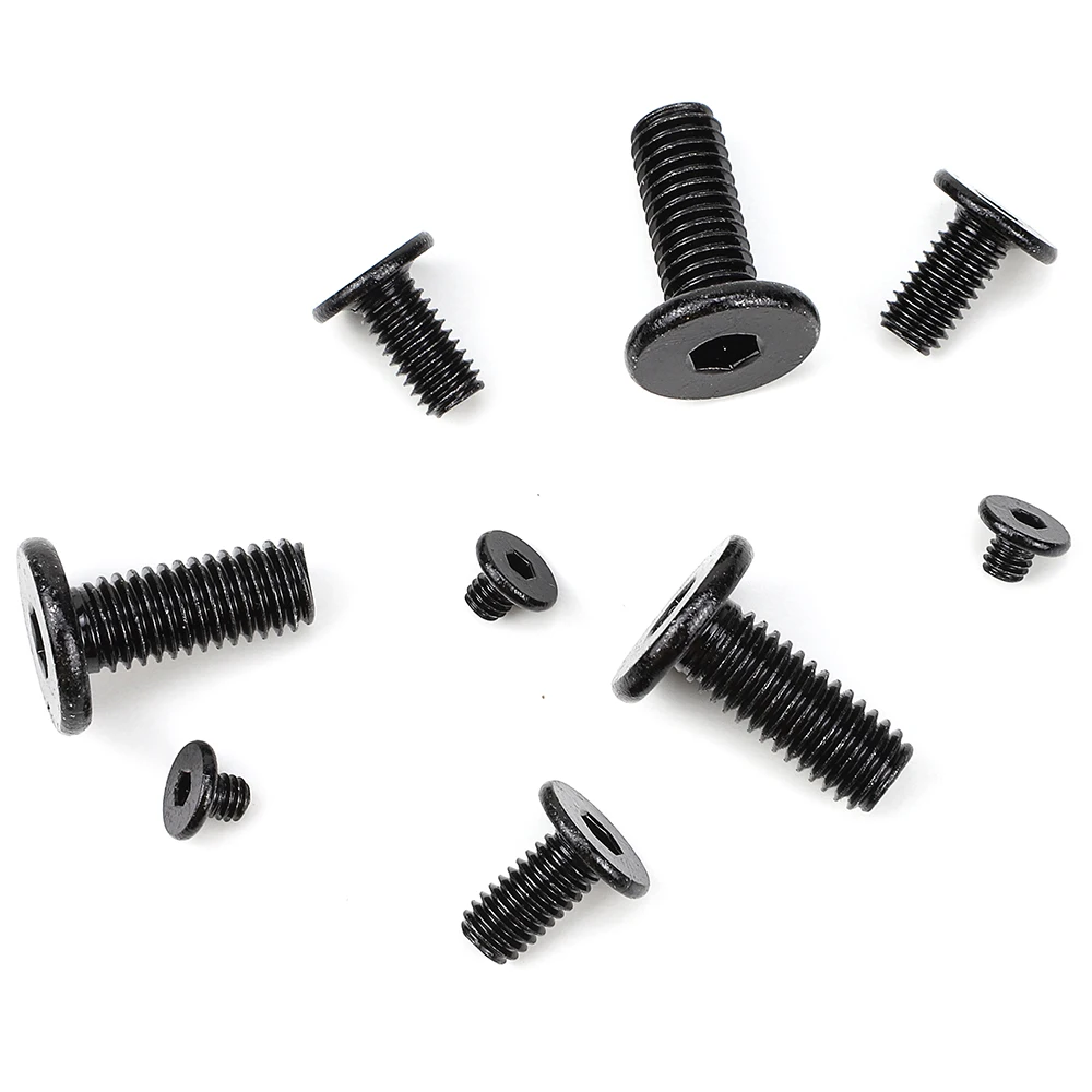 20-50PCS 10.9 Grade Black Plated Steel Hex Socket Ultra Thin Wafer Head Screws M2 M2.5 M3 M4 M5 M6 Low Profile Machine Screws