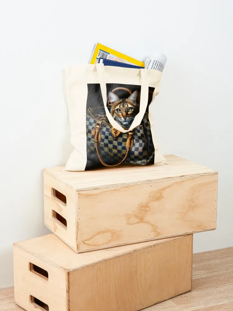 القط في حقيبة مصمم حمل حقيبة أكياس حقيبة يد نسائية فاخرة حقيبة مخصصة أكياس القماش #4