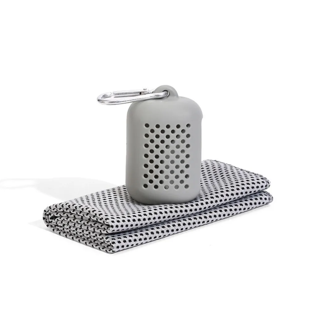 Portable Polyester Cooling Towel Microfiber Silicone Boxed Quick Dry Towel Absorbent Microfiber Towel Summer