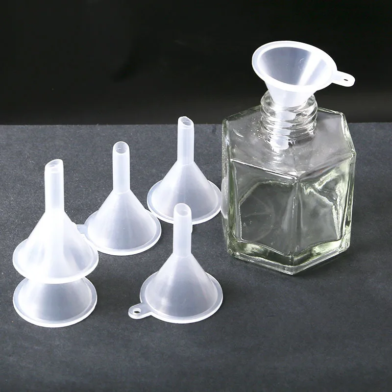 12pcs Plastic Small Funnel Perfume Dispensing Funnel Spray Funnel Dispenser Household Kitchen Liquid oil Dispensing Gadgets