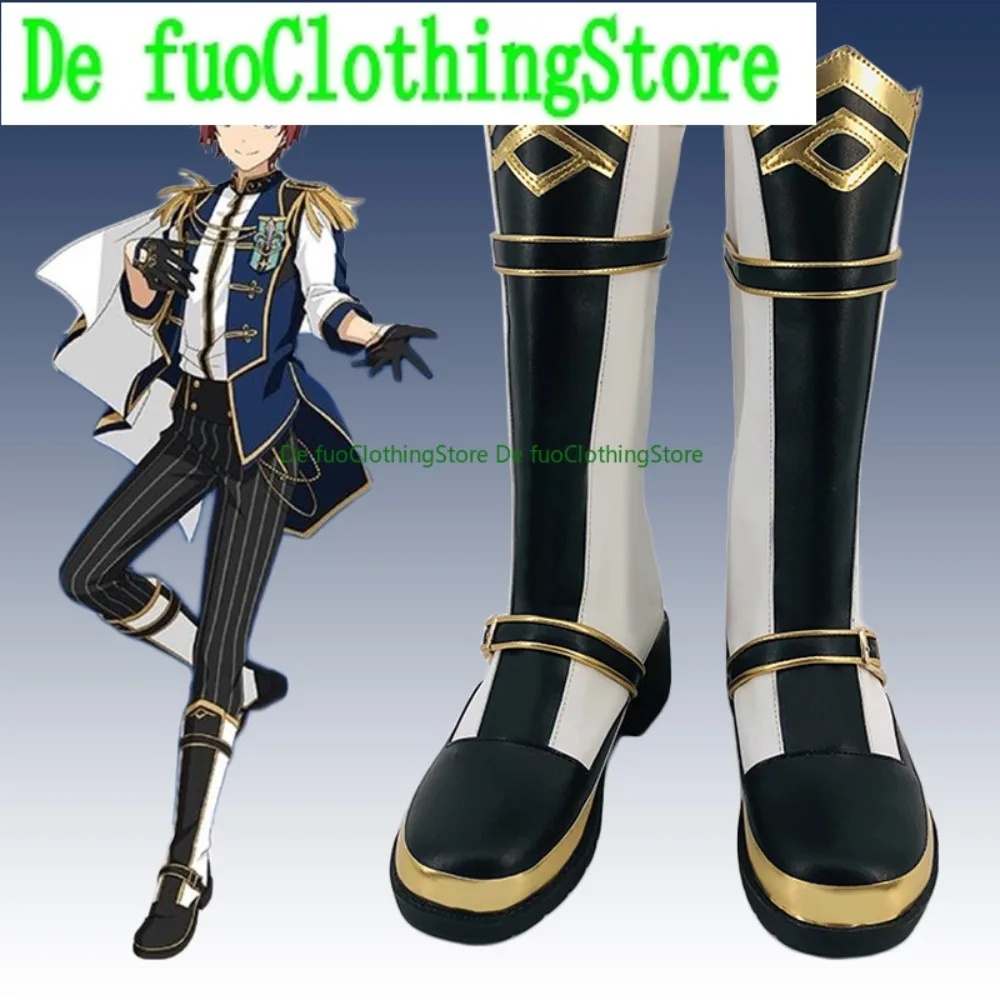 فرقة ديفو للنجوم!! أحذية فرسان Suou Tsukasa التأثيرية أحذية أنيمي لعبة الرسوم المتحركة أحذية وأحذية لعب الأدوار لحفلات الهالوين