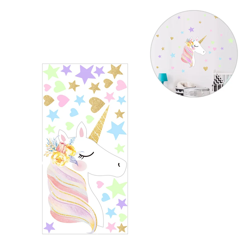 

Unicorn Wall Sticker Waterproof Decals Pvc Stickers for Removable Decor DIY