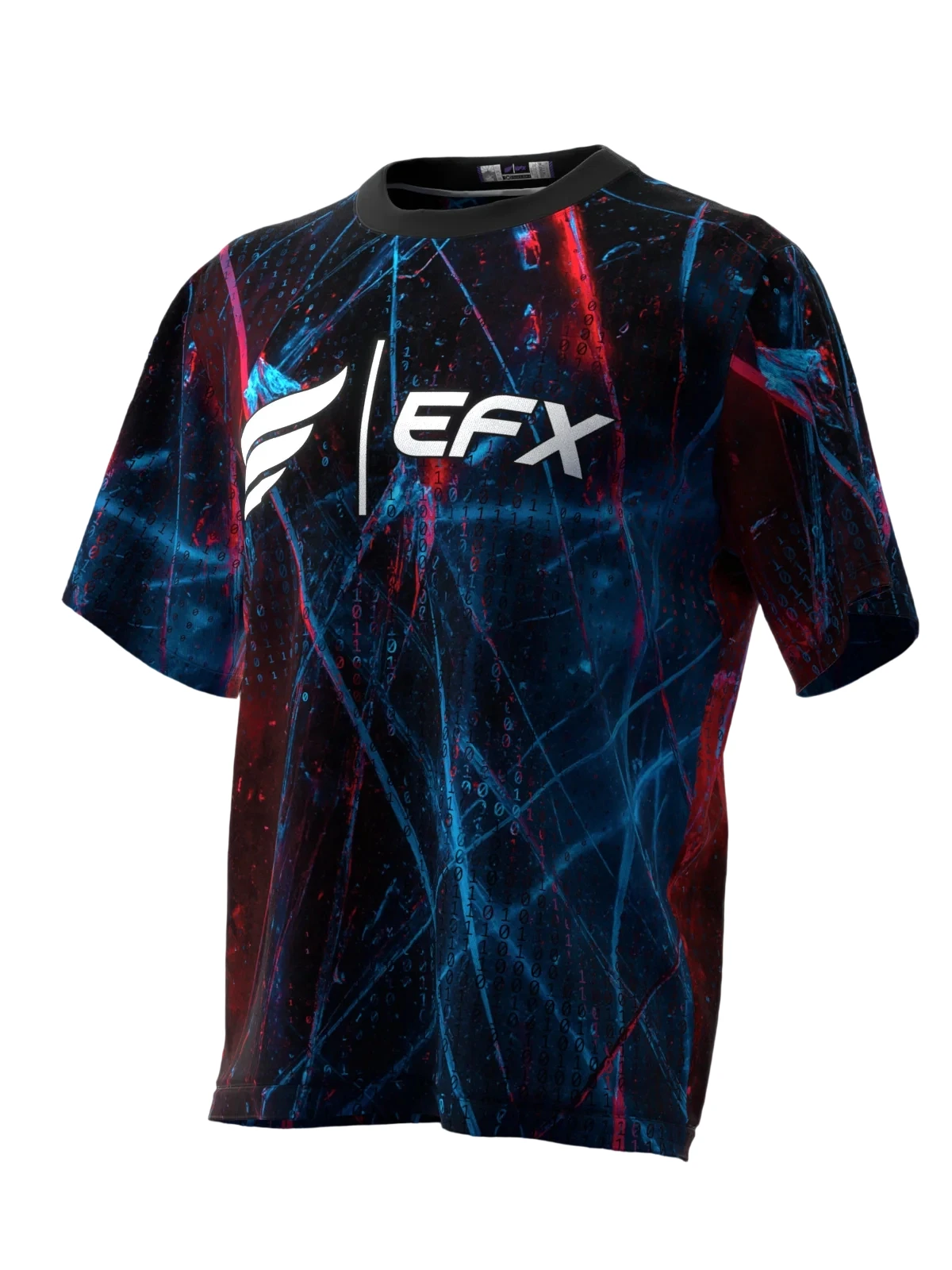 Cyber Light Line Art Bowling Jersey Short Sleeve, Quick Dry Breathable For Fan Meetup And Sports Theme Gathering