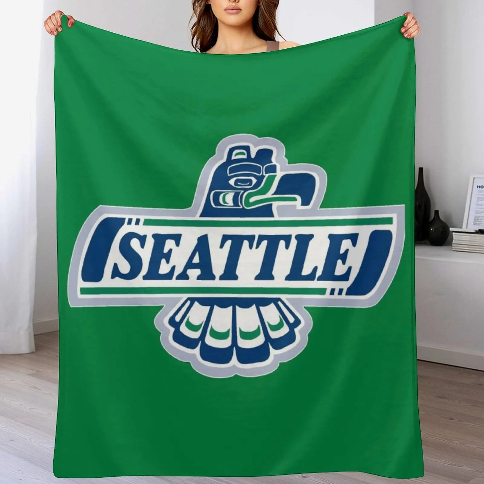 Seattle Thunderbirds Throw Blanket Warm manga Blankets