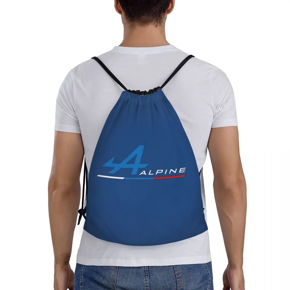 

Alpine Team Backpacks Casual Portable Drawstring Bundle Pocket Storage Bag Book Bags For Travel Students