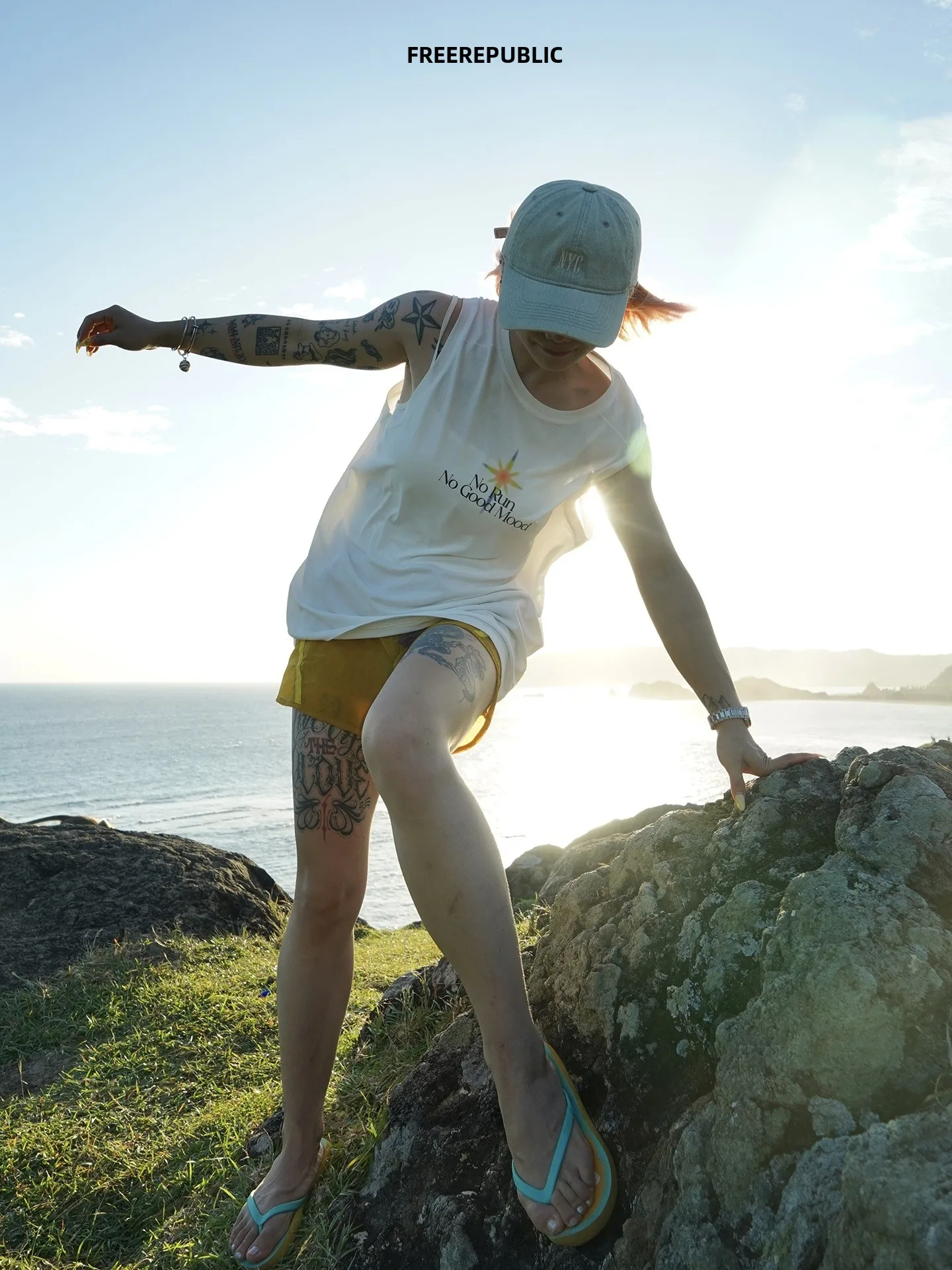 Quick Dry Sports Vest Summer Cool Casual Outdoor Rock Climbing Tennis Running Hiking Mountain Series Island Heat Wave