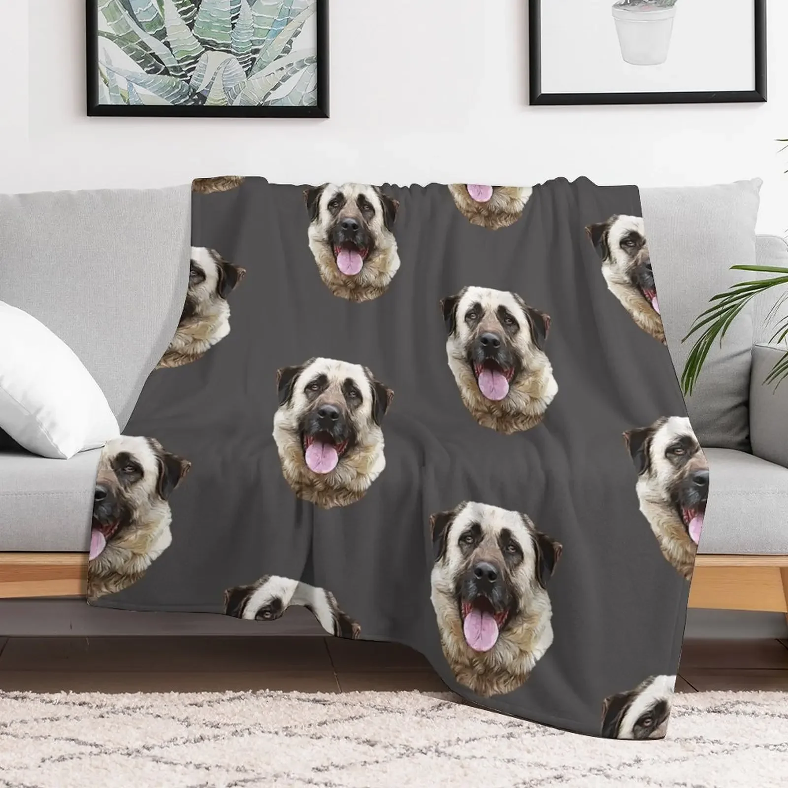 Anatolian Shepherd Throw Blanket Fade Resistant Durable Throw Blanket