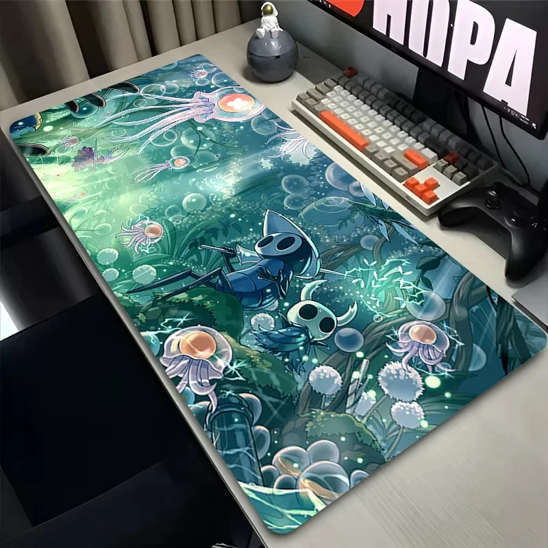 Mauspad XXL Computer Speed Type Teppichmatte Hollow Knight für E-Sport-Spieler Laptop-Tastatur Gummi Mousepad Büro Schreibtischunterlage
