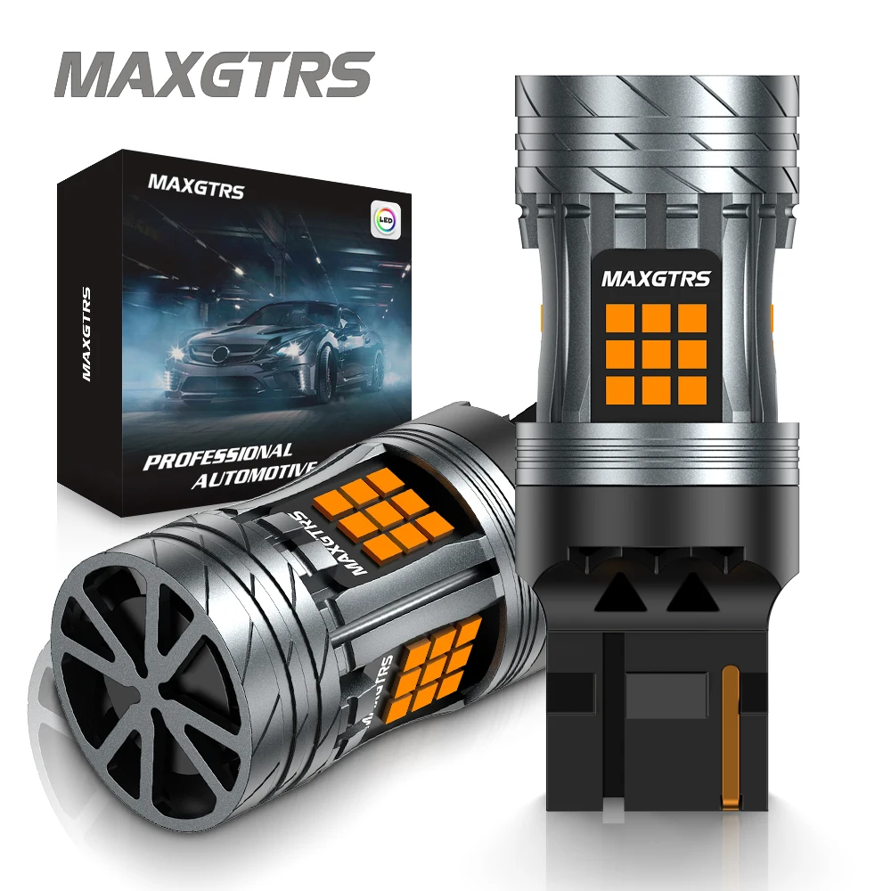 

2x 1156 BA15S P21W Bau15s PY21W LED Canbus No Error/Hyper Flash T20 7440 W21W LED Indicator Bulb Car Turn Signal Light Amber