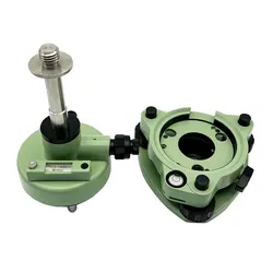 Green Tribrach & Adapter With Optical Plummet With 5/8 Thread For Prism Replacement For GPS RTK Surveying