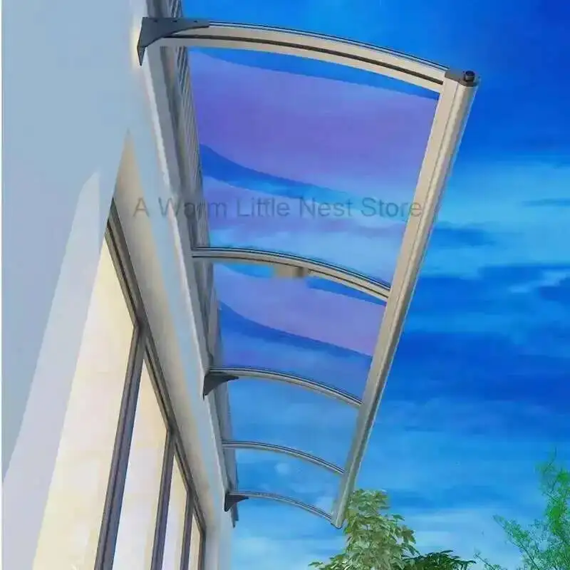 

Large Aluminum Sink Alloy Gazebos Home Modern Window Courtyard Eaves Rainproof Pergola Transparent Plate Awning Garden Pavilion