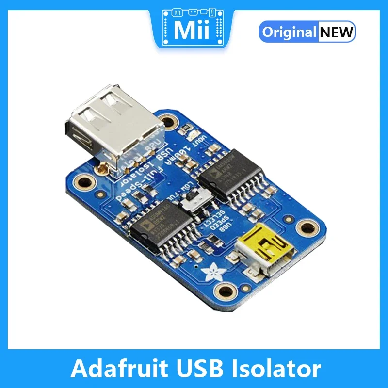

Adafruit USB Isolator 2107 Interface dev tool -100mA Isolated Low/Full Speed USB