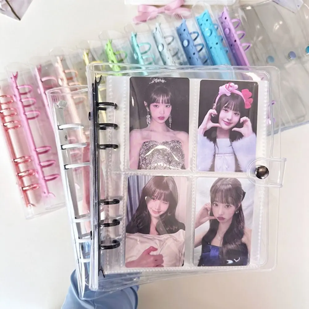 A6เครื่องผูกโปร่งใส PVC ทรงสี่เหลี่ยมสำหรับบัญชีเปลือก6รูเครื่องผูกสีจากโรงงานนี้ขายตรง