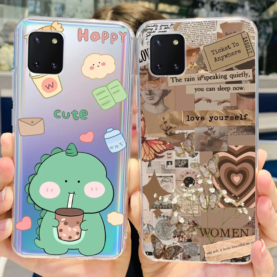 For Samsung Galaxy Note 10 Lite Case SM-N770F Clear Silicone Soft Phone Case For Samsung Note10 Lite Galaxy S10 Lite Cover Coque