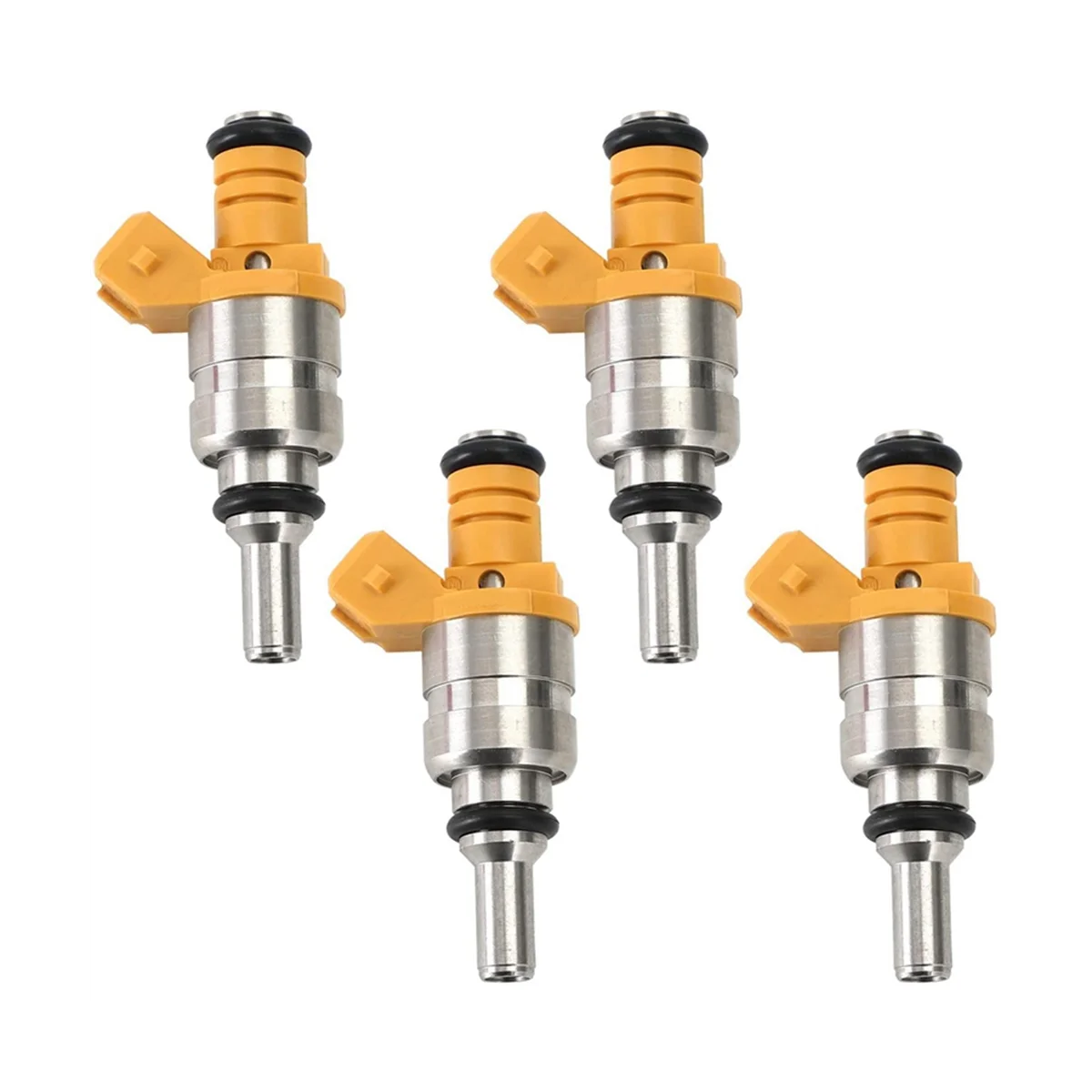 4Pcs Fuel Injector Nozzle Flow Matched Fuel Injector 0K30E13250 for KIA Rio 1.6L 1.5L 2001-2005 0K30E-13250