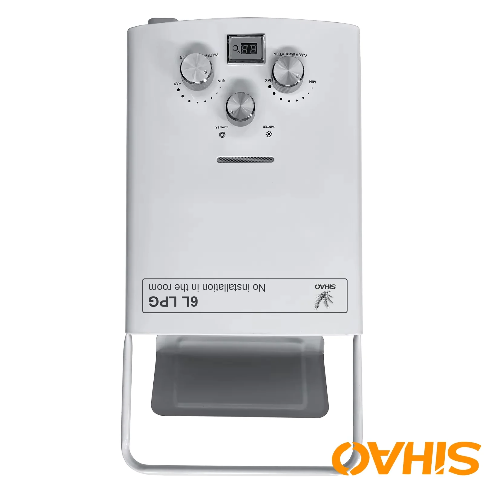 SIHAO 6L Gas Water Heater Bathroom heating instant Outdoors Water Heater Boiler Car Camping Travel with Digital Display Shower