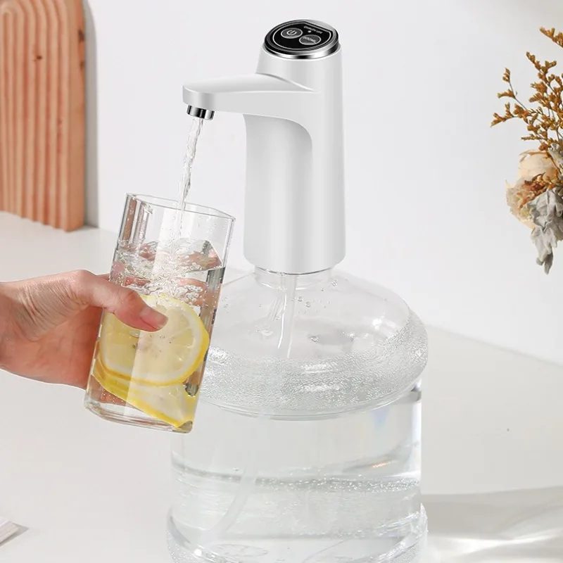 Electric Water Pump for Household Bottled Water Intelligent Automatic Water Dispenser with Base Wireless Water Suction
