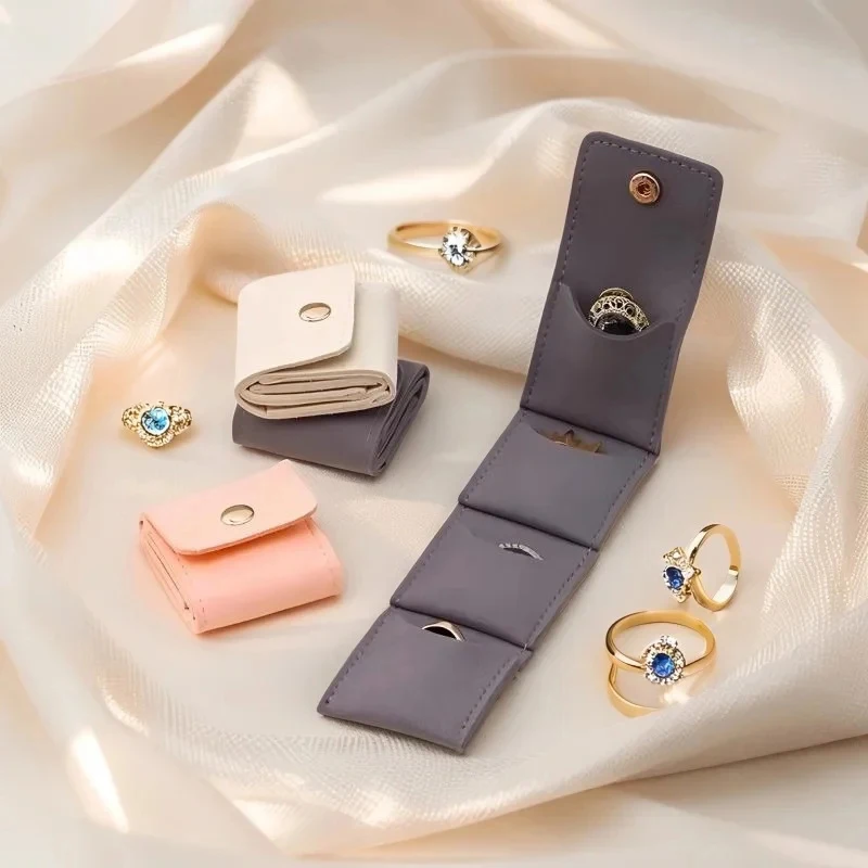 

4 Compartments Jewelry Storage Bag Portable Mini Jewelry Bag Earrings Necklace Ring Organizer Bag Travel Jewelry Storage Case