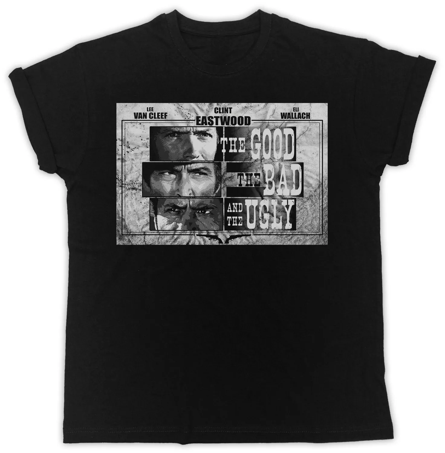 

COOL THE GOOD BAD AND UGLY POSTER FUNNY BLACK UNISEX TSHIRT
