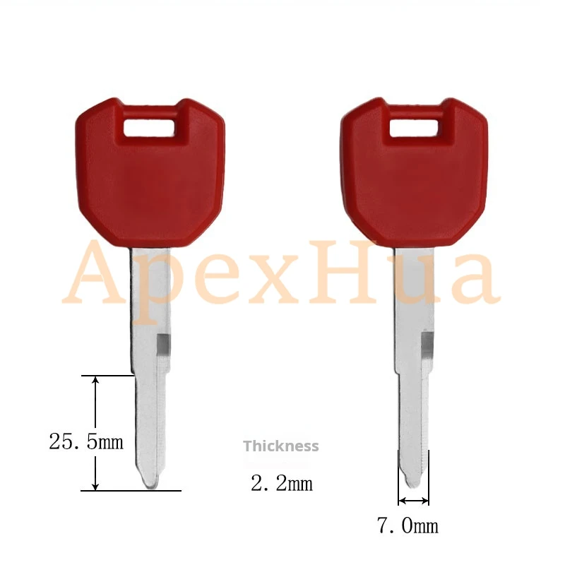 motorcycle key, suitable for Suzuki GSX250 DL250 power door key, motorcycle key blank(Can install chips)