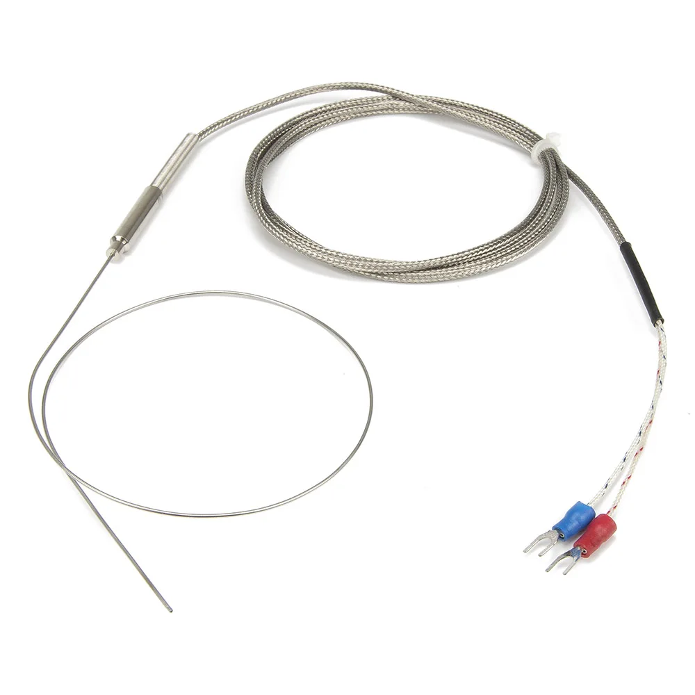 FTARP08 K type 1.5m metal screening cable 400mm flexible probe sheathed thermocouple temperature sensor WRNK-191