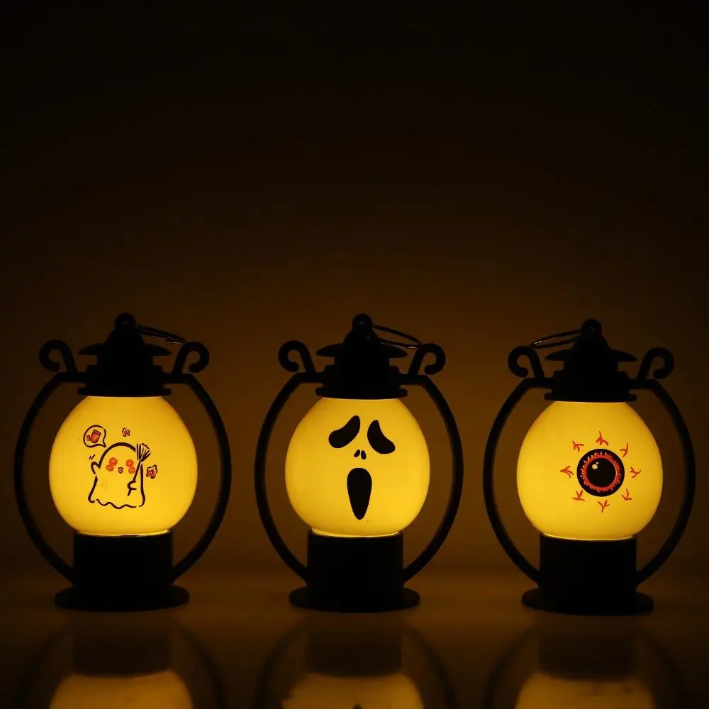 Led Pumpkin Electronic Candle Light Night Light Props Halloween Wind Lantern Creative Retro Festival Decoration Props