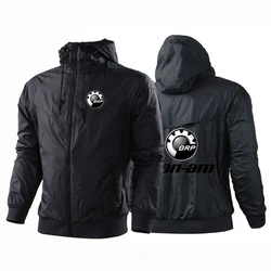 2024 CAN-AM BRP New Men Spring and Autumn Zipper Printing Sports Harajuku Windbreaker Hooded Five Color Hoodie Tops