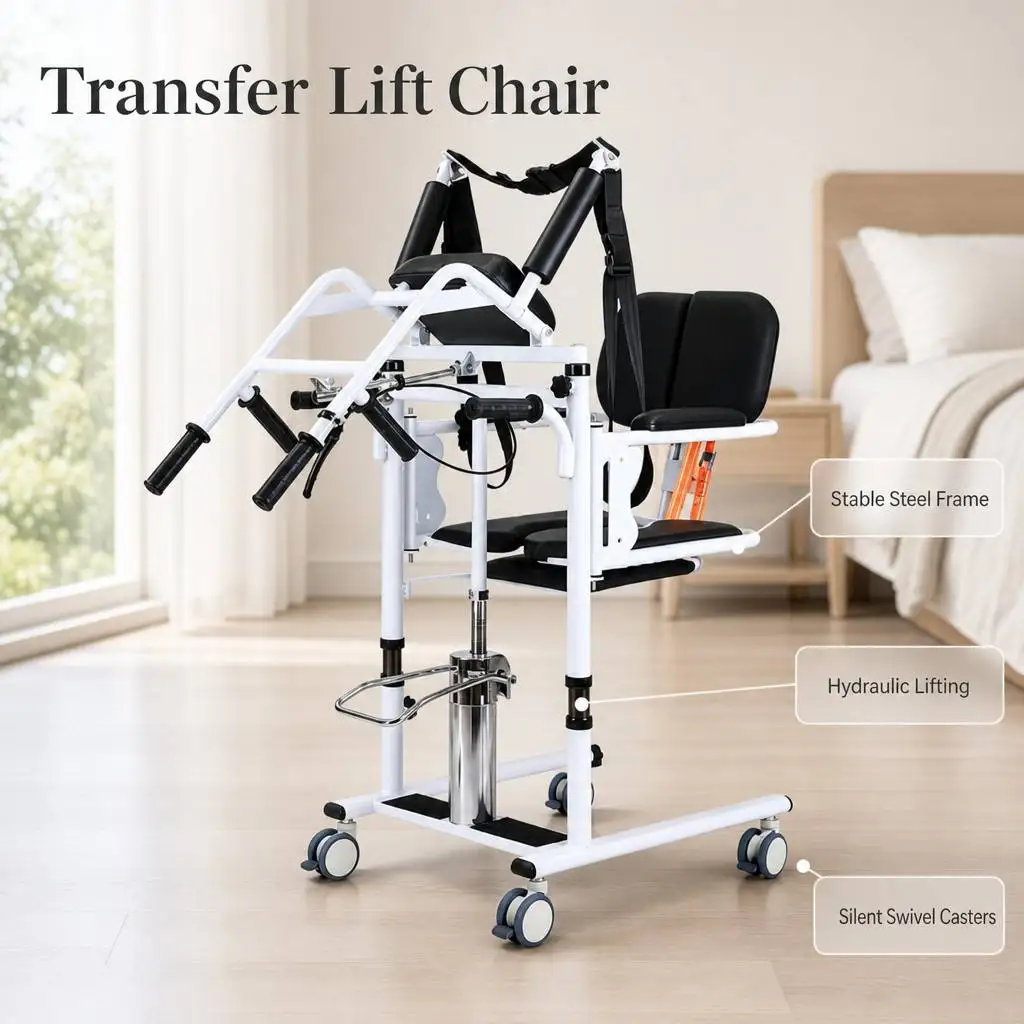 Moving Machine Multi-Functional Home Paralyzed Chair Elderly Care Artifact Hydraulic Lift Assisted Transfer Lift Shift Chair