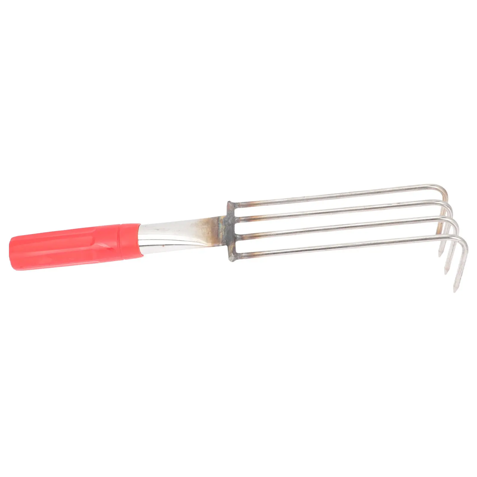Stainless Steel Small Beach Claw Rake Comfortable Handle Oyster Clam Seafood Digging Tool Handheld Clamming Rake Sand Digging