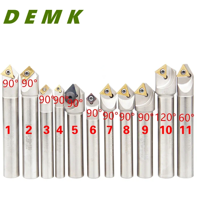 Chamfer milling cutter 30 60 degrees 90 degrees 120 degrees Full range CNC Milling Machine Lathe Burr Knife Double angle 1pcs