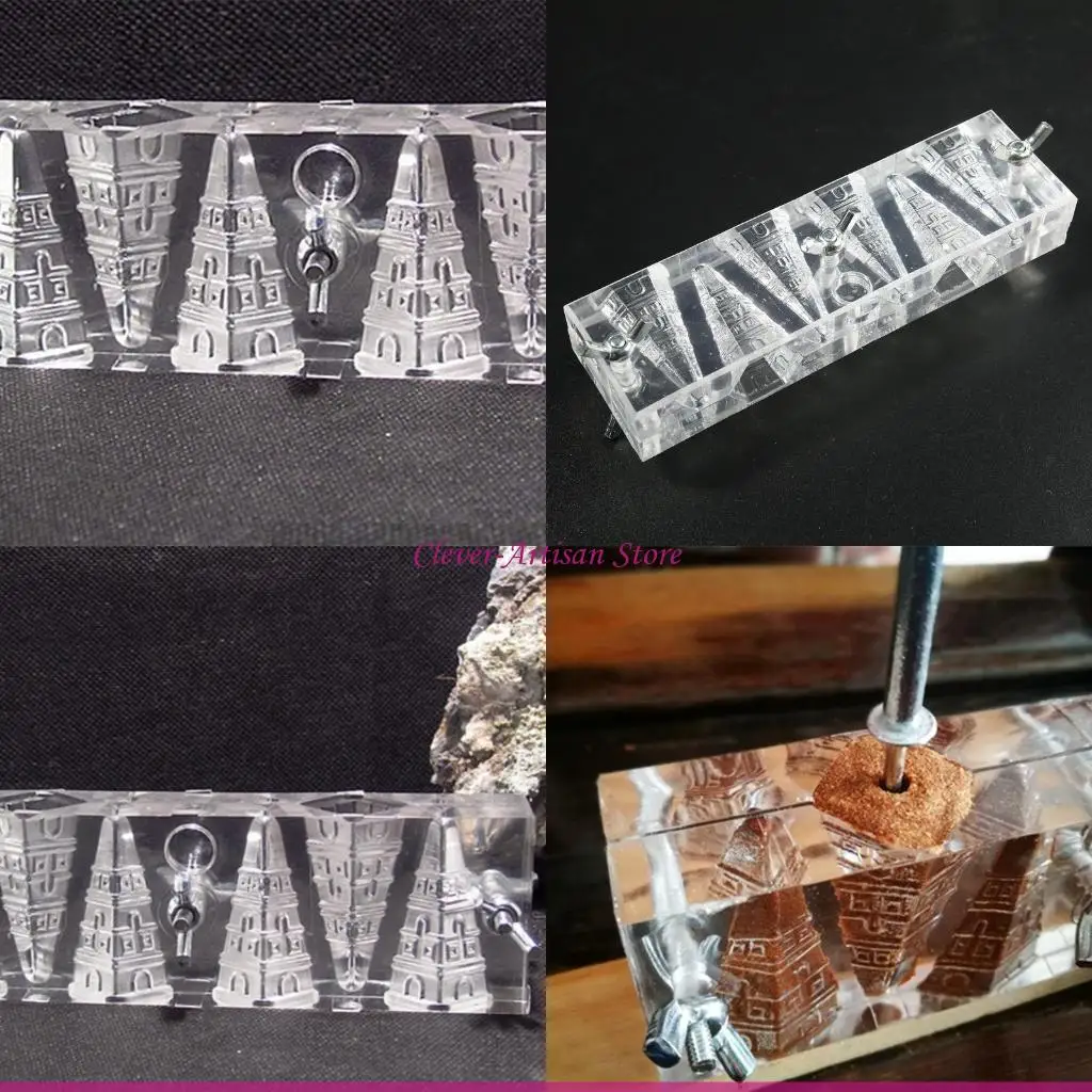 

E06B Handicrafts Candles Handmade Accessories Acrylic for Bathroom Hotels Temples