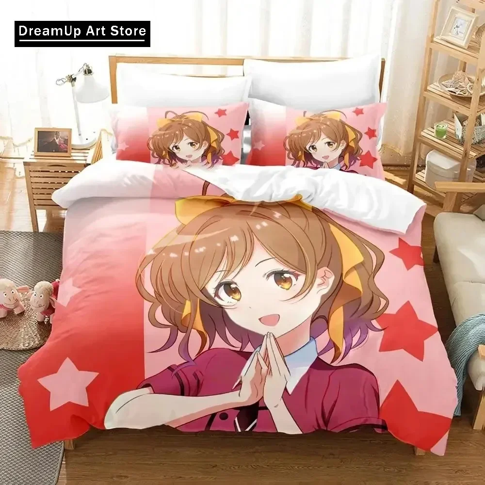 3D Print Anime SELECTION PROJECT Bedding Set Cute Quilt Cover Bed Cover With Pillowcase Twin Single Queen King Size Boys Adult