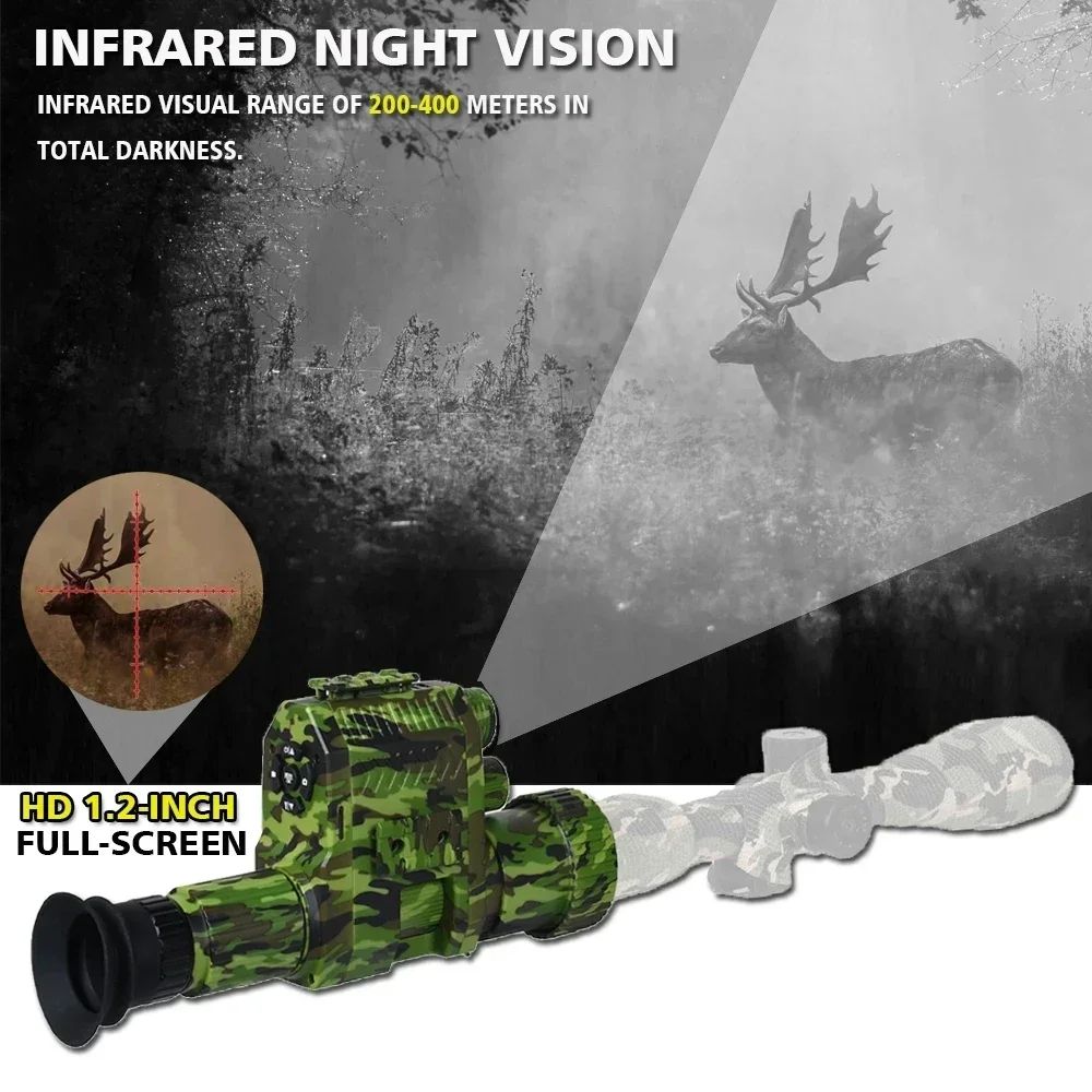 Megaorei NK007 Plus Night Vision Device 850nm Laser Infrared Rifle Scope Hunting Camera HD 1080P Video Photo Record Telescope